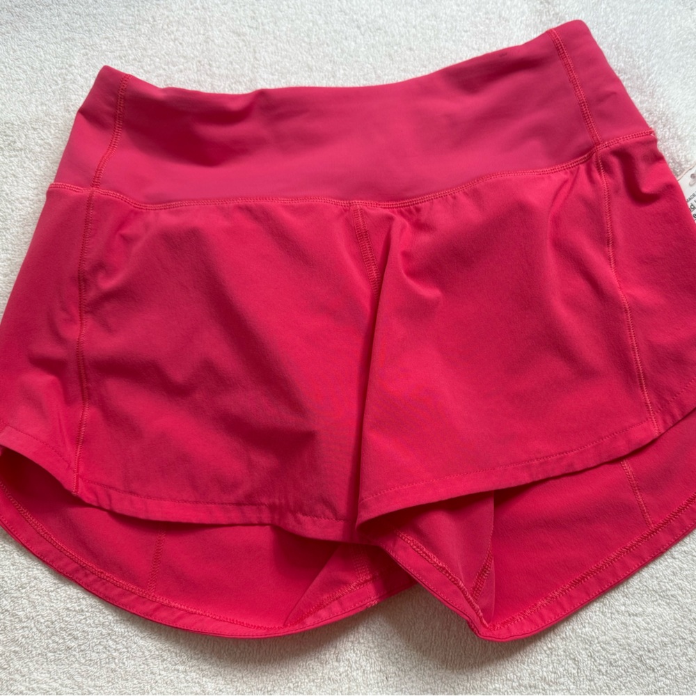 Lululemon Hot Pink Speed Up MR Short 4" *Lined